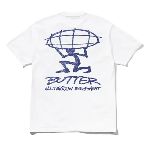 T-Shirts-Butter Goods Terrain Tee, White