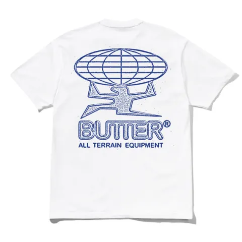 T-Shirts-Butter Goods Terrain Tee, White