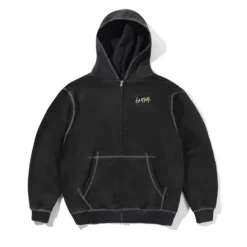 Zip-Thru Hoods|Pullover Hoods-Butter Goods Trai titch Zip-Thru Hood, Wahed Back