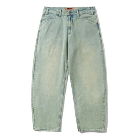 Denim Jeans|Pants-Butter Goods Trim Denim Jeans, Sunfade Blue