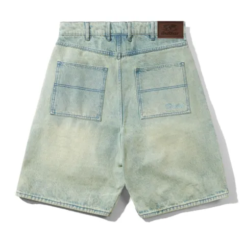 Denim Shorts|Shorts-Butter Goods Trim Denim Shorts, Sunfade Blue