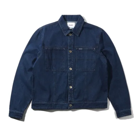 Jackets-Butter Goods Trucker Deni Jacket, Dark Bue