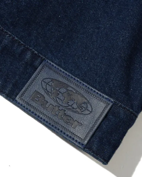 Jackets-Butter Goods Trucker Deni Jacket, Dark Bue