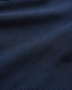 Zip-Thru Hoods|Pullover Hoods-Butter Goods Waffe Zip-Thru Hood, Navy Overdye