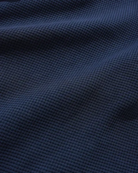 Zip-Thru Hoods|Pullover Hoods-Butter Goods Waffe Zip-Thru Hood, Navy Overdye
