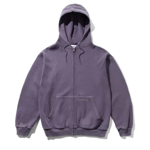 Zip-Thru Hoods|Pullover Hoods-Butter Goods Waffe Zip-Thru Hood, Urchin Overdye