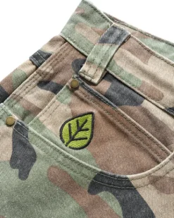Denim Shorts|Shorts-Butter Goods Weathergear Denim Shorts, Woodland Camo