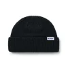 Hats|Beanies-Butter Goods Wharfie Beanie, Black
