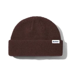 Hats|Beanies-Butter Goods Wharfie Beanie, Brown