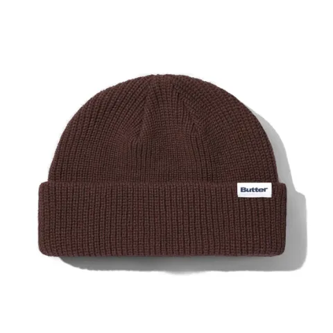Hats|Beanies-Butter Goods Wharfie Beanie, Brown