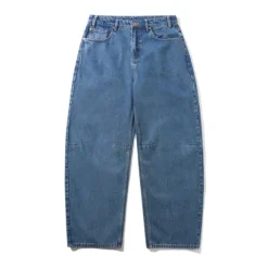 Denim Jeans|Pants-Butter Goods Wide Cut Denim Jeans, Mid Blue