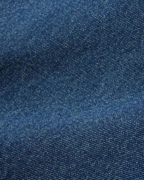 Denim Jeans|Pants-Butter Goods Wide Cut Denim Jeans, Mid Blue