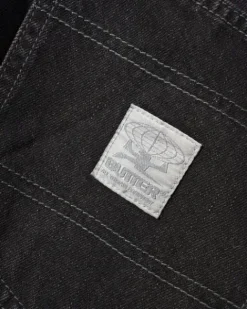 Denim Jeans|Pants-Butter Goods Wide Cut Denim Jeans, Tinted Black