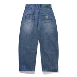 Denim Jeans|Pants-Butter Goods Wide Cut Denim Jeans, Vertical Stripe
