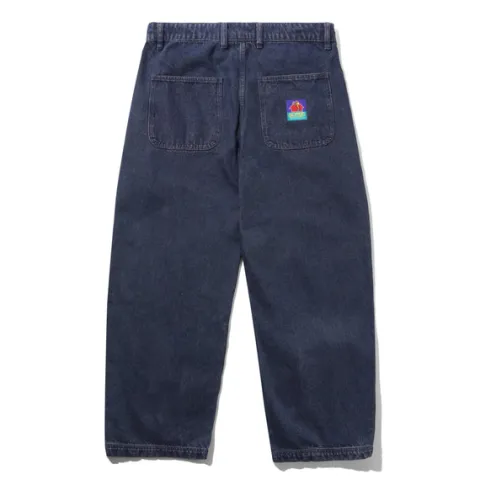 Denim Jeans|Pants-Butter Goods Work Pants, Distressed Tinted Indigo